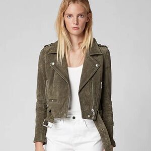 Blank NYC genuine suede moto jacket